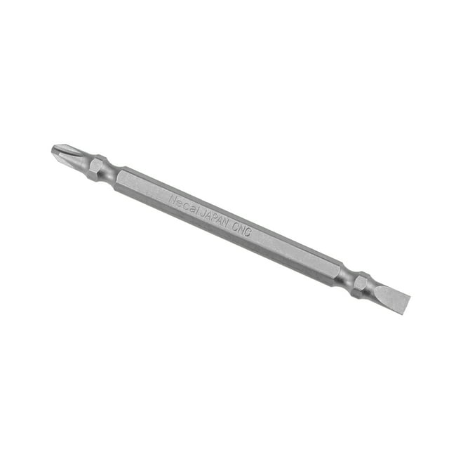 Uxcell 1/4" Vástago Hexagonal 3.94" Longitud SL6 / PH2 Broca Magnética de Doble Cabeza de Acero S2
