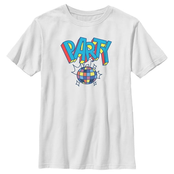 Boy's Fortnite Loot Drop Party Llama  Graphic Tee White Medium
