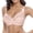 Pink, variant on Fsqjgq Bras for Women Plus Size D Cup Gathered Push Up Full Figure Bra Floral Lace Patchwork Lightly Lined Convertible Wireless Bras Bralettes Navy