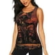 thumbnail image 1 of Fotbe Dark Skull King Throne Blusas Sin Mangas para Mujer – Estilo Casual, Corte Suelto, Slim-Fit, Cuello Redondo Deportivo, Tops de Verano para Gimnasio y Yoga-XX-Large, 1 of 7