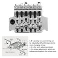 thumbnail image 4 of Double Vibrato System Guitar Spring Stabilizer, Neck Lock Tremolo Bridge System, High-quality Springs For Beginner Guitar Lovers Gold,Silver,Black, 4 of 8