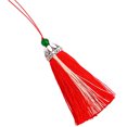 thumbnail image 1 of Injueey Llavero con borlas, colgante colgante ligero resistente al agua, llavero duradero, llavero con cordón, accesorios para automóviles, Artesanía Rojo brillante Injueey HA073982-11, 1 of 1