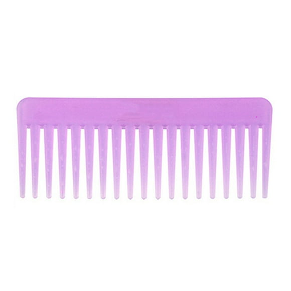 justharion Styling Hair Comb Light Weight Portable Small Useful Barbershop Tools Multi-functional Wide Tooth Candy Color Modelling Supply Lavender Purple