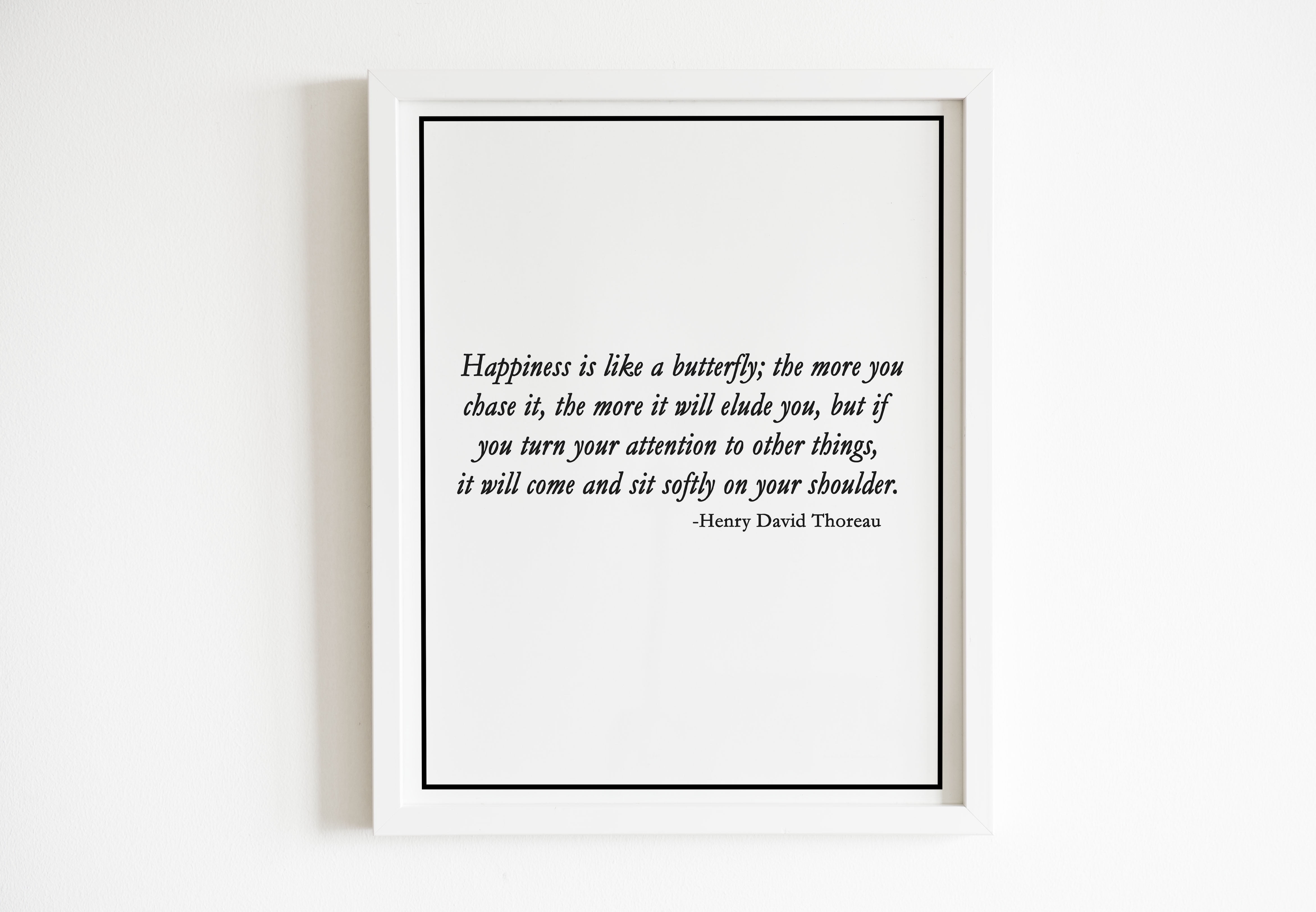 Vivid Pixel Prints USA | Henry David Thoreau Wall Art Decor Print