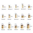 thumbnail image 2 of Injection Molding Threaded Heat Set Inserts, Metal Threads For Plastic 3D Printing, 330-Pack, 2 of 5