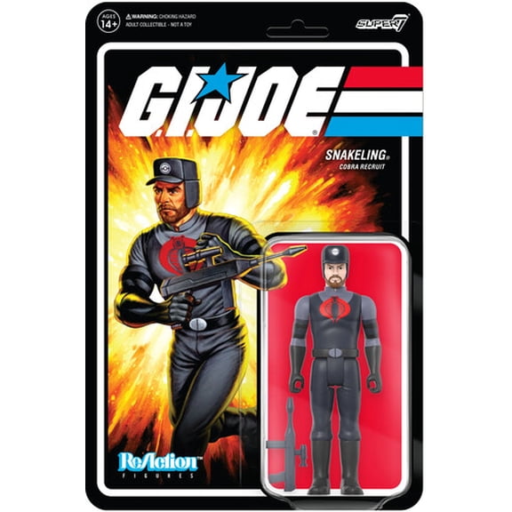 Super7 - G.I. Joe - ReAction Figures Wave 3 - Cobra Snakeling Factory Worker Beard (Pink), Super7, Gifts
