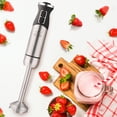 thumbnail image 5 of Zulay Kitchen Immersion Blender 500W Stainless Steel Whisk and Frother Attachments 8 Speed - Black, 5 of 7