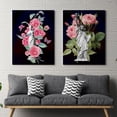 thumbnail image 3 of Estatua patrón floral sin marco pintura sin marco pintura pintura pintura impermeable multicolor brillante en color cartel decoración paquete de 4 Inevent OD003110-07, 3 of 7