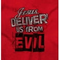 thumbnail image 2 of Lord Deliver Us From Evil Luke 11:1 Zip Up Hoodie Men's Women's Brisco Brands S, 2 of 6