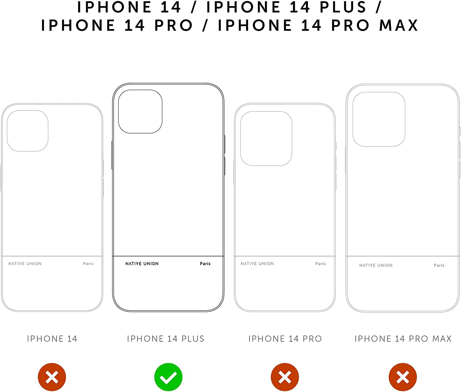 Native Union (Re)Classic Case – Magnetic 6ft Drop Protection Compatible with iPhone 14 Plus (Kraft)
