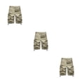 thumbnail image 1 of Pantalones cortos informales para hombre Sonducket con múltiples bolsillos negro Caqui, 1 of 6