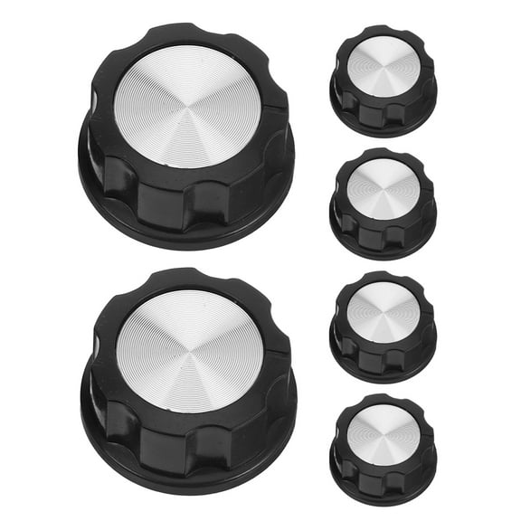Air Fryer Switch Button Timer Knob Replacement in ABS Material for Guitar Multi Color 6 Pieces