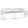 thumbnail image 4 of vidaXL Garden Bench 219 cm Solid Acacia Wood, 4 of 4