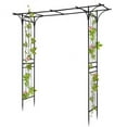 thumbnail image 6 of Ktaxon Garden Arbor Archway Flat Top Courtyard Arch Metal Wedding Party Archway, 6 of 9
