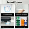 thumbnail image 5 of Igloo 2.6 Cu.Ft. Compact Refrigerator with Freezer, Platinum, 2 Shelves, 5 of 7