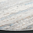 thumbnail image 3 of SAFAVIEH Lagoon Jarred Diamond Area Rug, Grey/Blue, 6'7" x 6'7" Round, 3 of 9