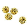 thumbnail image 1 of 100 Pieces Rhinestone Beads Hollow-out DIY Metal  Ball Bead Handmade Popular Jewelry Supplies Making Findings Parts Silver/Rhinestone 12mm, 1 of 7