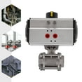 thumbnail image 3 of 1 inch NPT Pneumatic Ball Valve Single Acting Air Actuated Spring Return Ball Valve 316 Stainless Steel, 3 of 21