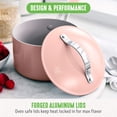 thumbnail image 5 of GreenLife Dream 2 Quart Ceramic Nonstick Sauce Pan with Lid, Dusty Rose, 5 of 7