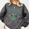 thumbnail image 2 of Slytherin Sweatshirt, Hogwarts House Sweatshirt, Magic School Sweatshirt - Sizes S-5XL ,Art Print JSC, 2 of 5