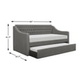 thumbnail image 4 of Lexicon LaBelle Wood Daybed with Trundle in Gray, 4 of 5