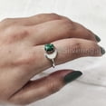 thumbnail image 6 of Natural Malachite Ring, Malachite Gemstone Ring, Genuine Birthstone, Crescent Moon Adjustable Ring, Toe Ring, 925 Sterling Silver, Womens Ring, Christmas, Thanksgiving, Handmade Statement Jewelry, 6 of 9
