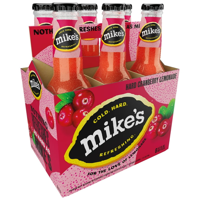 Mike's Hard Lemonade Cranberry, 6 Pack, 11.2 fl oz Bottles, 5% ABV