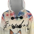 thumbnail image 4 of Freedom Australian Cattle Dog on Independence Day 4th of July All Over Print 3D Hooded Duffle Toggle Coat Heeler Lover Gifts - 01005, 4 of 6