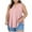Pink, variant on Scyoekwg Plus Size Tank Tops for Women Summer Casual Trendy Sleeveless Shirts V Neck Pleated Tunic Tops Solid Color Loose Blouses (Blue,XXXXL）
