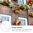 thumbnail image 4 of MasteelfCA 6pcs Question Mark Shape Hooks Coated Ceiling Hooks Heavy Duty Screw Cup Hooks, 4 of 7