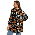 thumbnail image 3 of LARACE Women's Plus Size Tops 3/4 Length Sleeve Shirts Dressy Casual V Neck Tunic Blouse Flower93_3X, 3 of 6