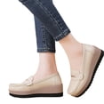 thumbnail image 4 of Willtoo Loafers for Women Closed Toe Wedge Platform Shoes, Slip‑on Casual Footwear, Comfortable Non‑slip Wedge Heel Walking Shoes, 4 of 4