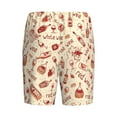 thumbnail image 5 of Easygdp Red Wine Men's Short Pajama Pants, Sleep Shorts, Household Pants, Casual Pants with Pockets - 4X-Large, 5 of 9