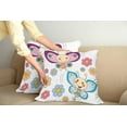 thumbnail image 2 of Ambesonne Cartoon Throw Pillow Cover 2 Pack, Butterfly Couple, 16",, 2 of 5