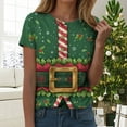 thumbnail image 2 of Drie Womens Tops Shorts Sleeve Shirts for Fall Vacation Plus Size Oversized Casual Tee 2025 Christmas Womens Shirt AG,XL, 2 of 6