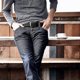 thumbnail image 2 of CHAO Cinturón para hombre de 1 3/8" de ancho, cinturón de golf tejido elástico informal para pantalones vaqueros y pantalones cortos., 2 of 4