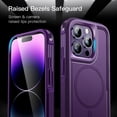 thumbnail image 6 of JETech Case for iPhone 14 Pro 6.1-Inch Compatible with MagSafe, Heavy Duty Dual-Layer Rugged Protection, Shockproof Protective Tough Phone Magnetic Cover (Deep Purple), 6 of 6
