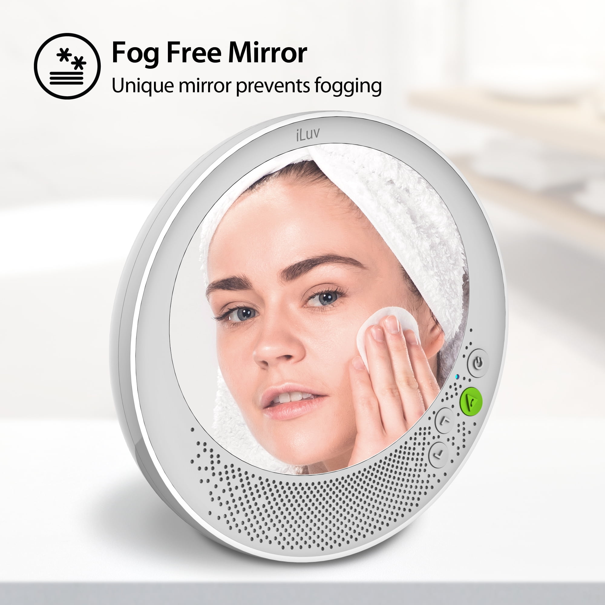 Iluv Water Resistant Portable Bluetooth Shower Speaker With