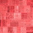 thumbnail image 1 of Ahgly Company Indoor Square Patchwork Red Transitional Area Rugs, 7' Square, 1 of 4