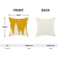 thumbnail image 5 of Christmas Pillow Covers 18x18 Inch Set of 2 Mustard Yellow Cream Christmas Tree Snowflakes Decor Throw Pillows Winter Xmas Holiday Outdoor Cushion Cases for Couch Bed Decorations, 5 of 6