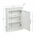 thumbnail image 4 of Linon Serenity Bathroom Medicine Cabinet, White, 4 of 12