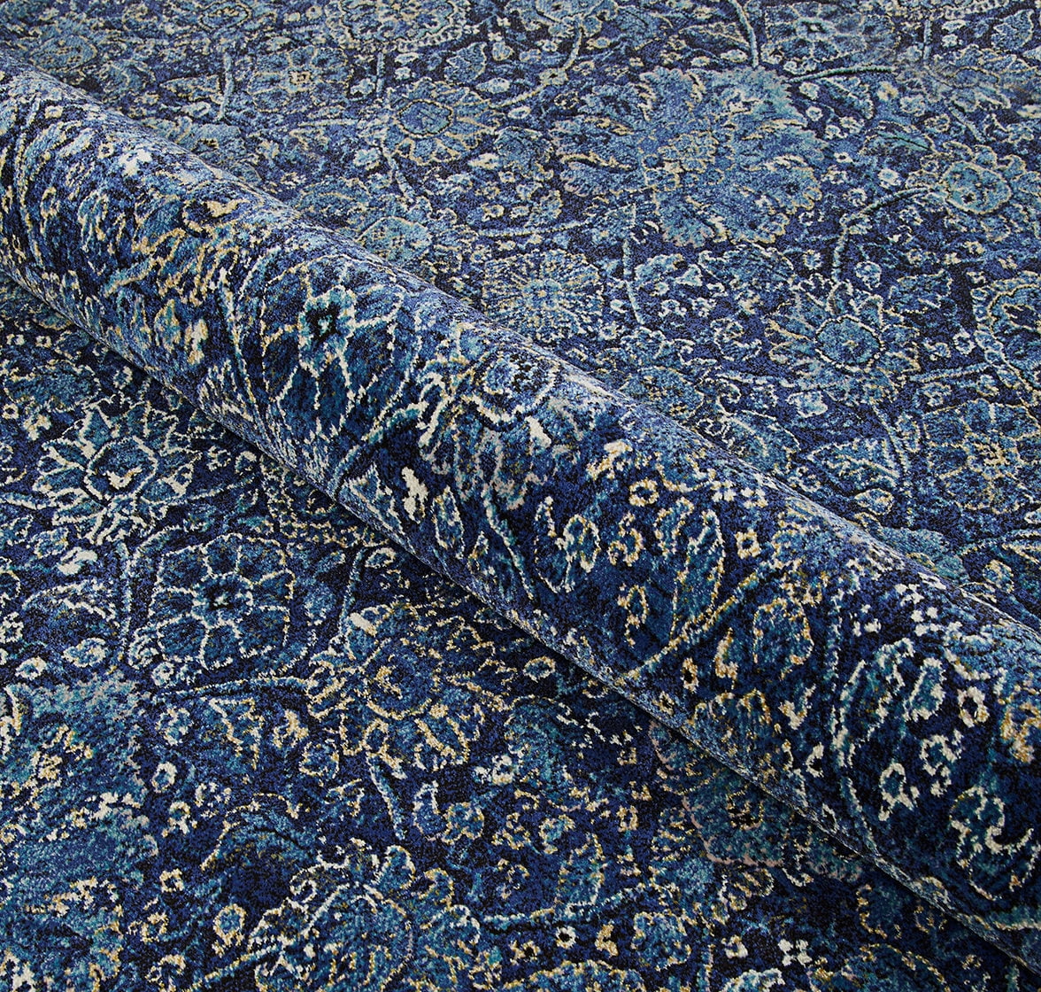Couristan Easton Winslet Area Rug, 7'10" x 11'2", Navy-Sapphire