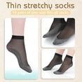 thumbnail image 3 of 10 pares de calcetines de nailon sedoso TANGJMXG para tobillos Medias de seda elásticas, 3 of 5