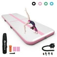 thumbnail image 1 of Goplus 10FT Inflatable Gymnastics Tumbling Mat w/ Pump Pink, 1 of 10