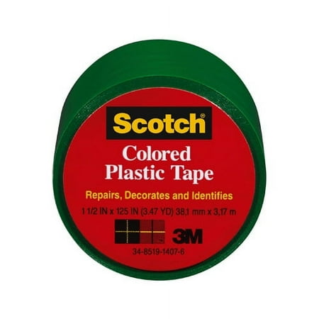 3M COMPANY 191GRN 1-1/2x125 Green Plastic Tape