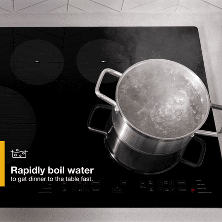Whirlpool - 30" Built-In Electric Induction Cooktop with 4 Elements with Quick Cleanup - Black
