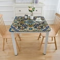 thumbnail image 3 of nygtbtfer Easter Tablecloth Rectangle Kitchen Dining Tabletop Cover Farmhouse Decorative Table Cloths for Home, Wedding, Restaurant, Party, Spring/Summer - Faience, 3 of 7