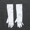 thumbnail image 6 of WHAMVOX 1 Pair Flower Girl Gloves Long Satin Bowknot Dress Gloves for Wedding Evening Party (White), 6 of 8
