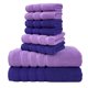 thumbnail image 1 of 8 Piece Towel Set Turkish Cotton Bathroom Super Absorbent 4 Square Towel 2 Face Towel 2 Bath Towel Set Hotel Beauty Salon Sauna, 1 of 5