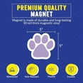 thumbnail image 2 of Magnet Me Up Light Purple Paw Print Car Magnetic Decal- 5" Vinyl, Pet Lover Gift, 2 of 7
